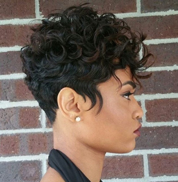 Curd hairstyles for black women short hair