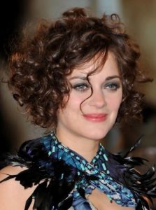 Marion Cotillard Curly Hairstyles for Short Hair