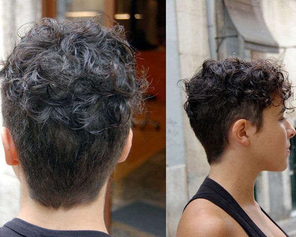 Curd, short hair hairstyle for soft hair
