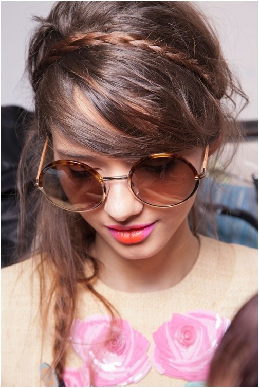 Gentle hairstyles are braided for every day