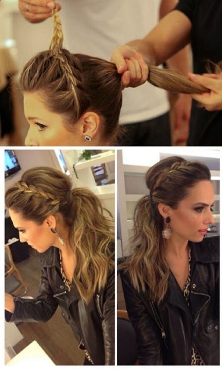 Cute horse tail brackets: low ponytail