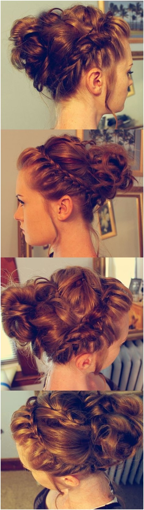 Cute Bun Updos: Holiday hairstyles