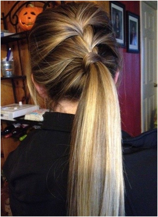 The nice easy hairstyles for the tail of the braid horse