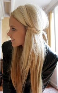 Cute Girls Hairstyles: Bride with Straight Long Hair