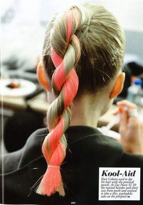 Long hairstyles for long hair: twisted texture