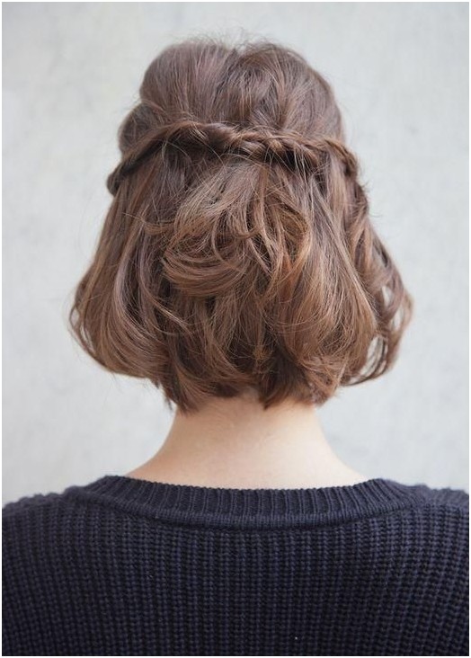 Nice braid hairstyle for medium short hair