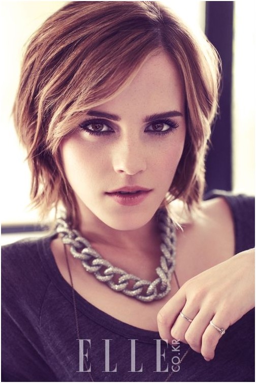 Nice layers short hair with side bangs