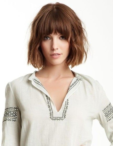 Cute medium bob for long face
