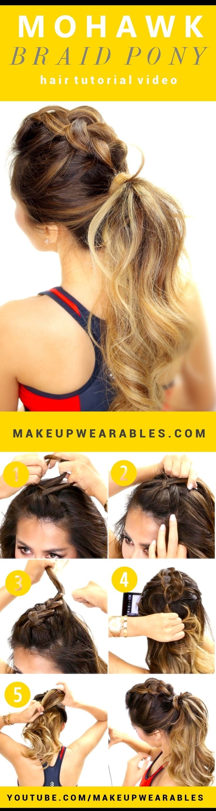 Latif Mohok braid ponytail horse for medium and long hair