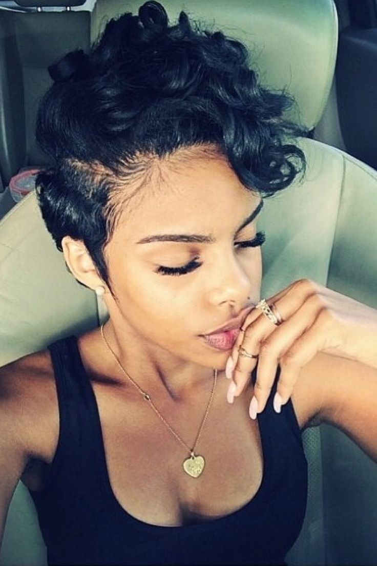 Nice short curly hairstyle