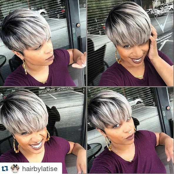 Nice short haircuts - gyadic hairstyles for gray color