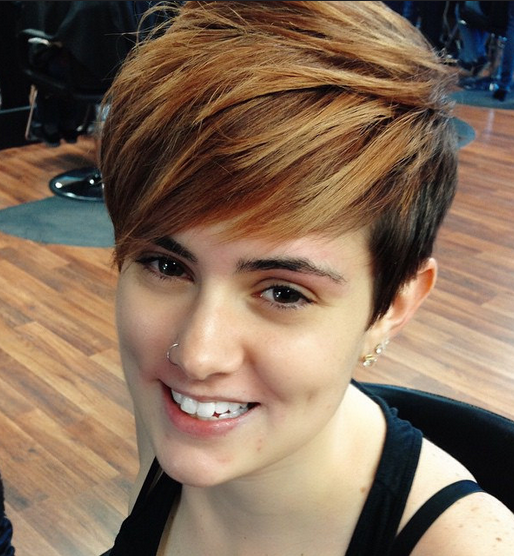 Nice short haircuts with side bangs