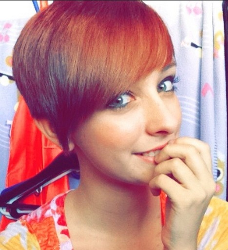 Nice short hairstyle with the explosions side