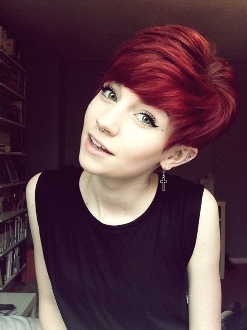 Cute short red hair: Pixse haircuts for the girl