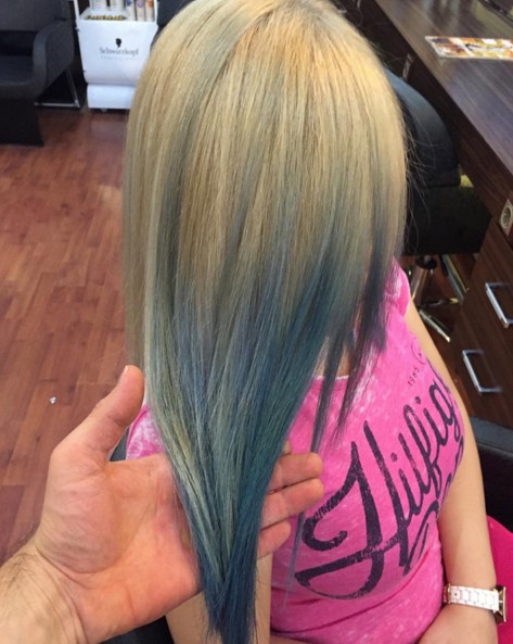 Nice straight hair style for girls