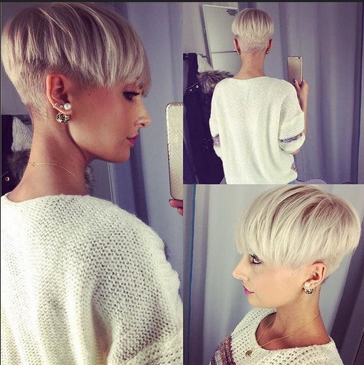 Cute, stand with the pixel style - short blond hair styles for thick hair - easy daily hairstyle design