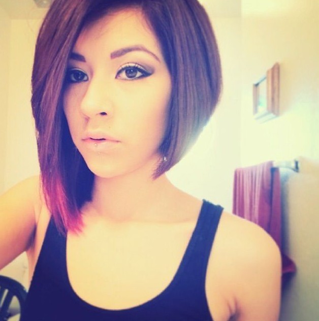 Non -symmetrical Bob Play for thick hair