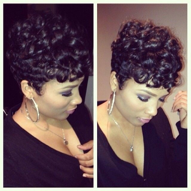 Cute with beautiful curls for short hair
