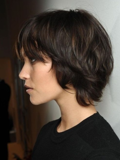 Dark brown hairstyles for short hair - nice, easy shave