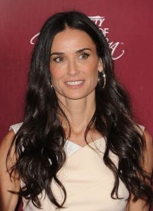 Demi Moore Sleek Long Wavy Hairstyles