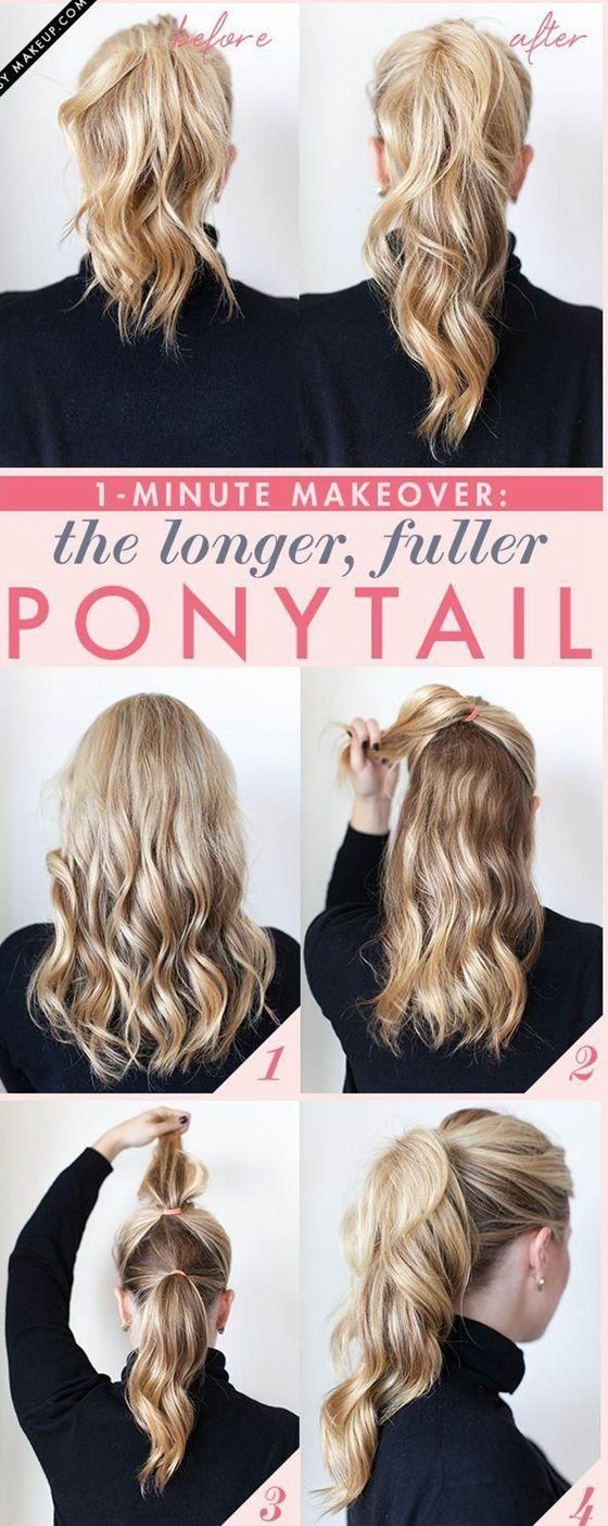 Double horse tail hairstyles - nice horse tail ideas