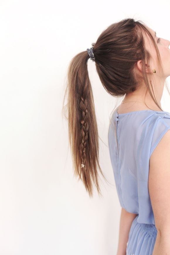 Easy braid, ponytail - long hair ideas girl