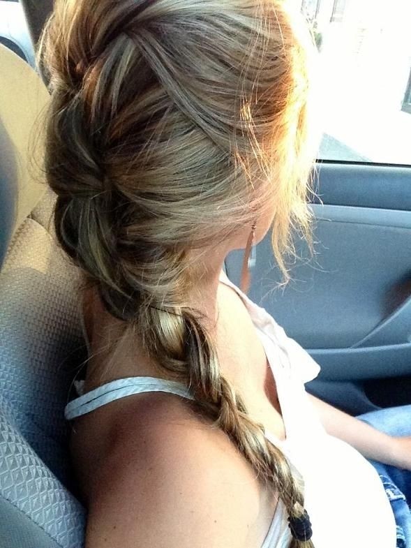 Easy braid for long hair
