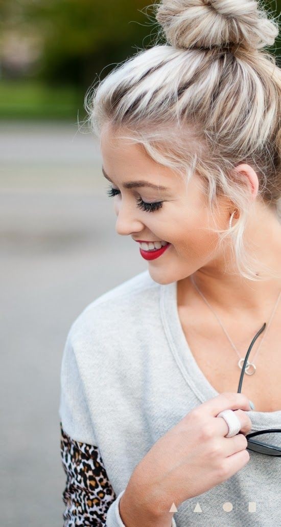 Easy Bun Updos - Hairstyles for Spring 2015