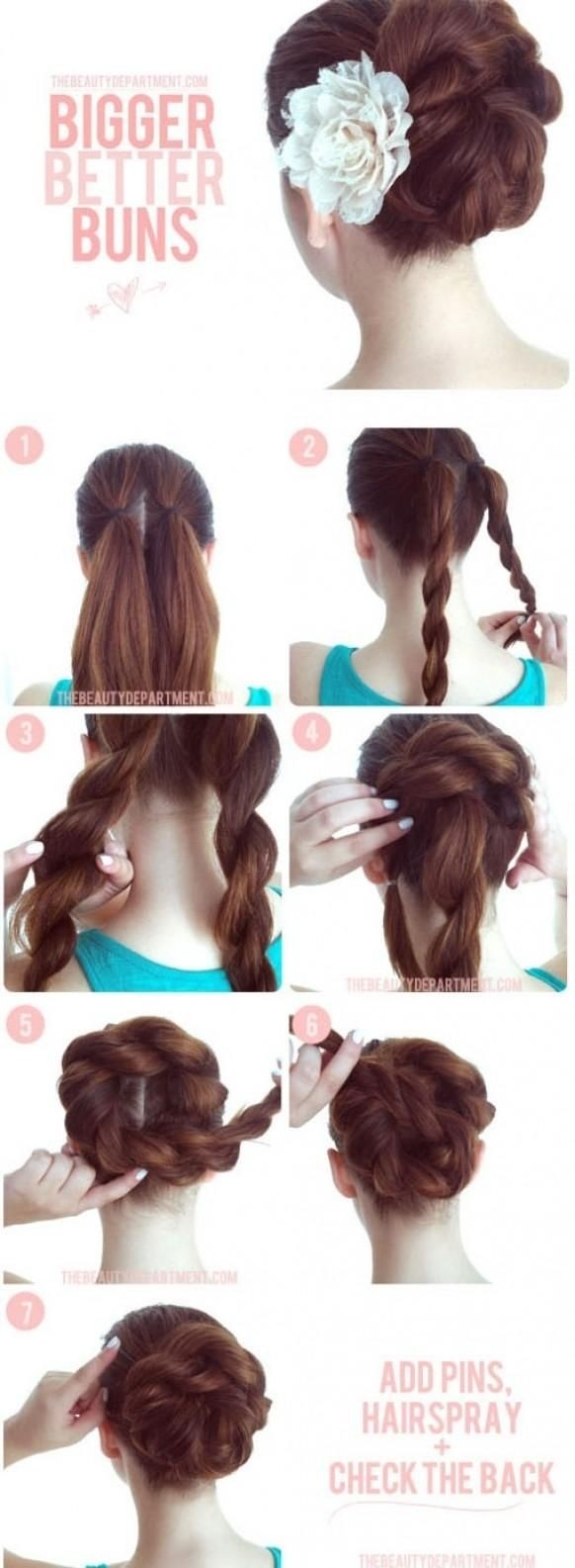 Easy Bun Updos for Prom