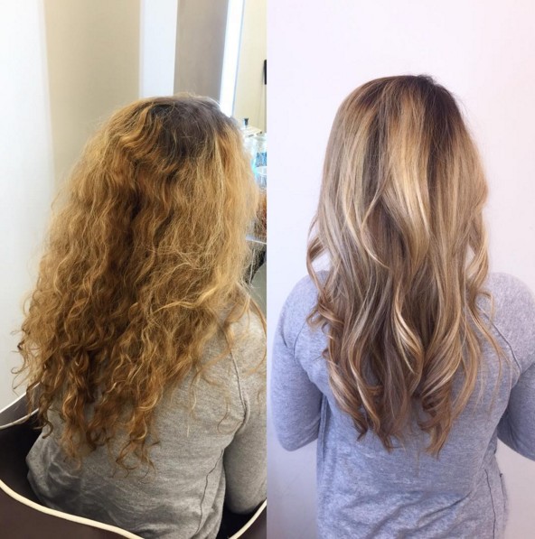 Long hair style is easy