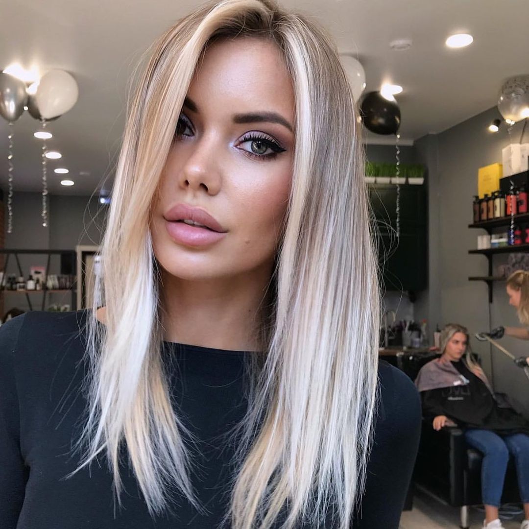 Easy daily hairstyles for medium -length hair - medium shave with color ideas 2021-2022