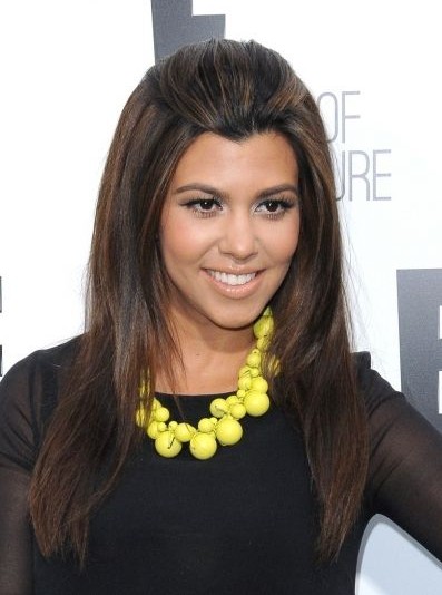 Easy Long Hairstyles: Kourtney Kardashian Hair