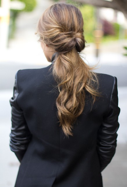 Easy horse tail hairstyles