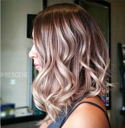 A new hair color is excited for medium hair
