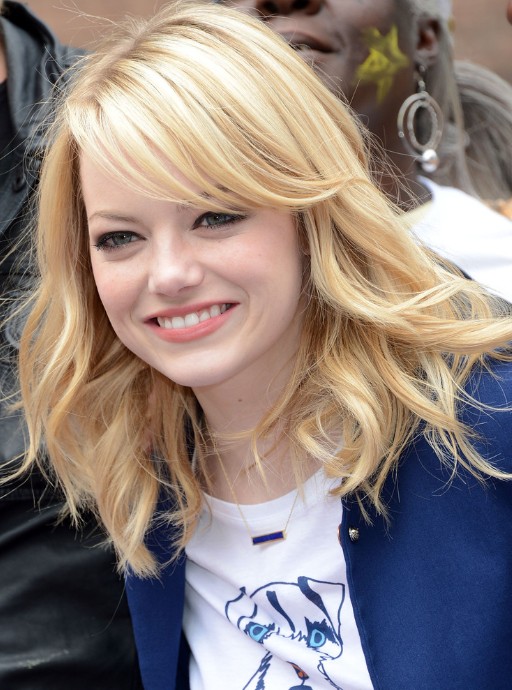 Emma Stone Medium Layered Hairstyles