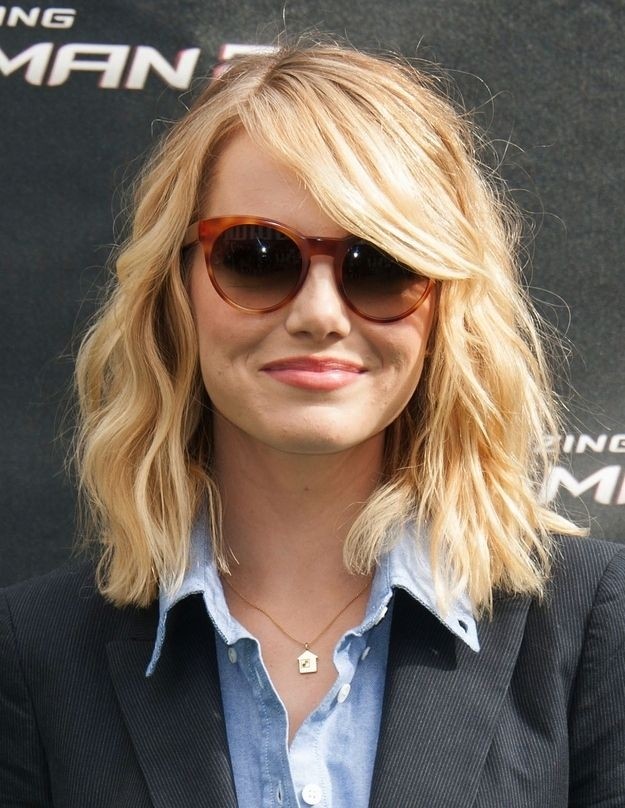 Emma shoulder stone along the hair - celebrity bob