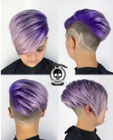 A short hairstyle for short hair