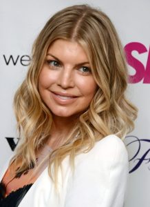 Fergie Medium Hairstyles for Curly Hair