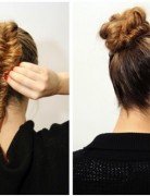 Fish tail braid for hairdressing for the party