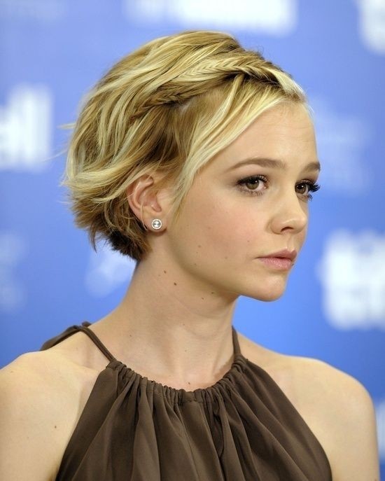 Fish tail braids for short hair