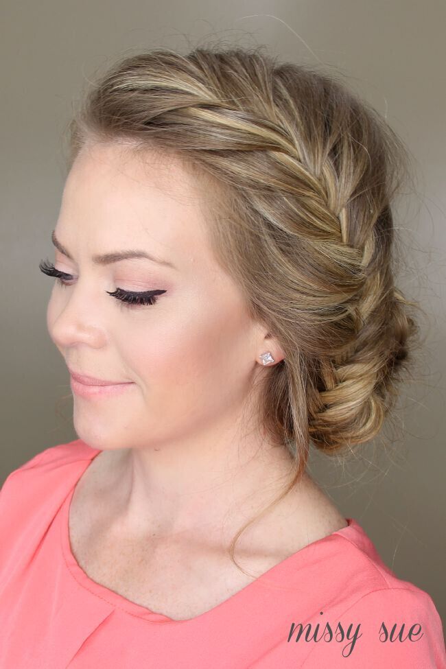 Fish tail of the muddy French cake - easy daily hairstyles with updates