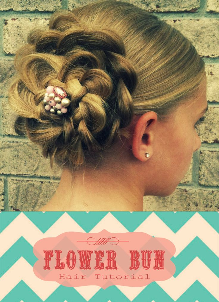 Bun UPDO tutorial: cute, fast and easy to hairstyle!