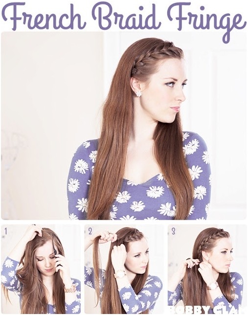 French explosions braid for long hair: braid educational program