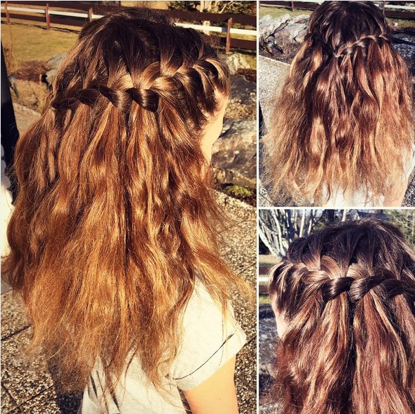 French braid in the crescent braid