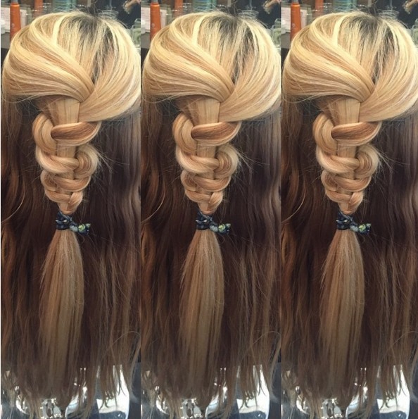 Fun and fast half a hairstyle down for the summer summer