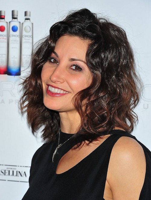 Gina Gerch is a short wavy hair style