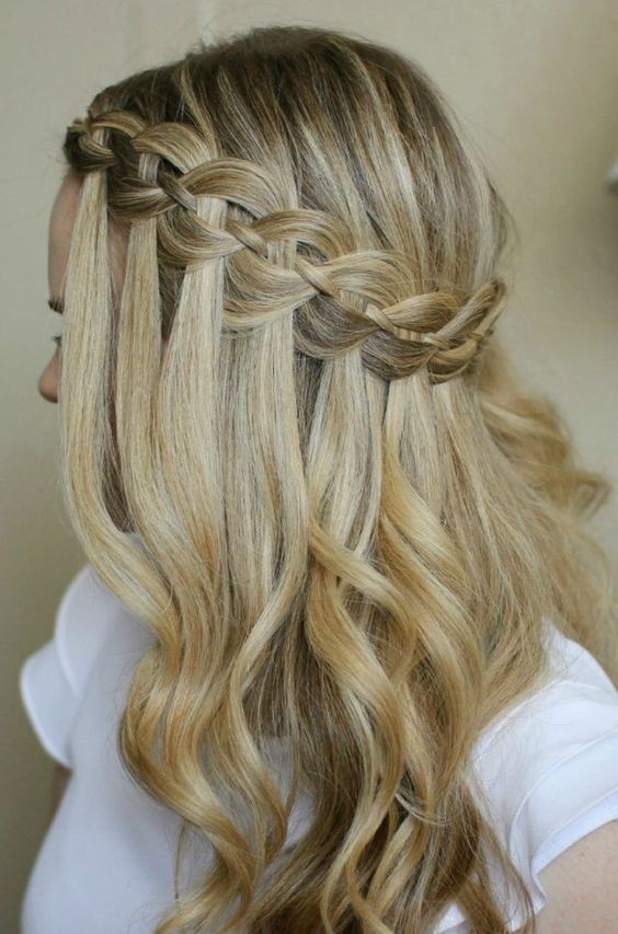 Dry hairstyles charming waterfall