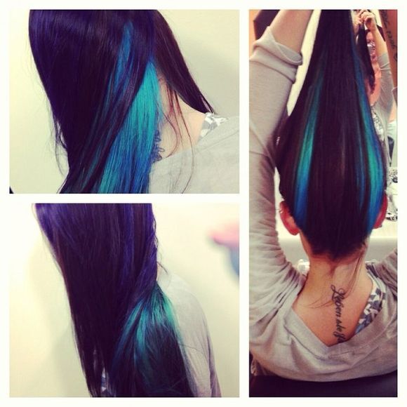Wonderful purple hair colors ideas - long hair straight