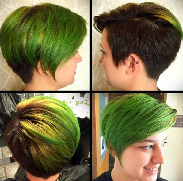 Wonderful pieces of short hair - summer hair cutting ideas