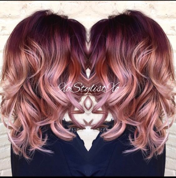 Hair color ideas - medium -layer curly hairstyle